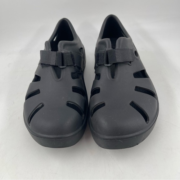 👞Oofos Unisex Adult OOCandoo Black Athletic Recovery Sandal - Men/7| Women/9 - Picture 6 of 16